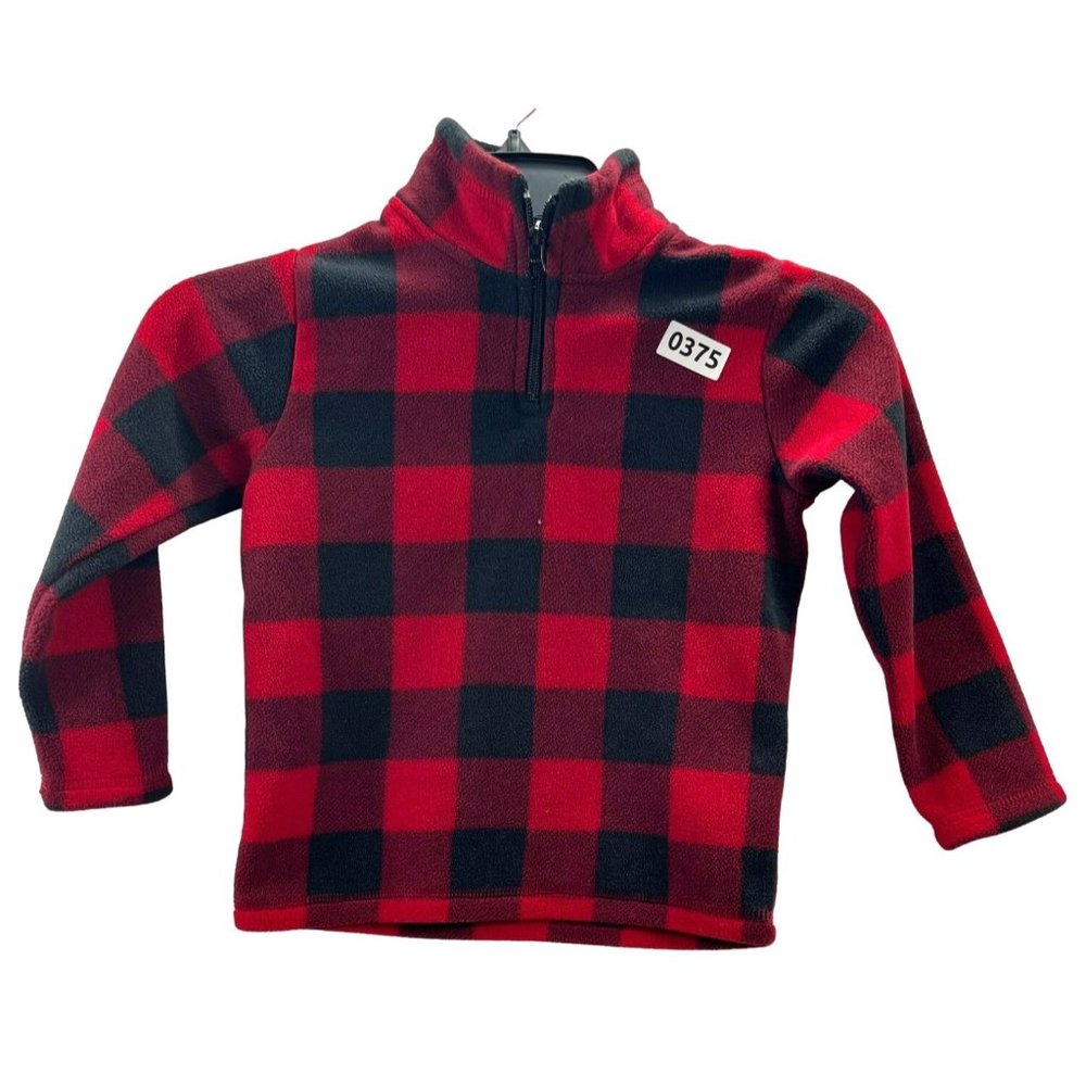 children place, boy sweater, long sleeve, size 4t, color red black